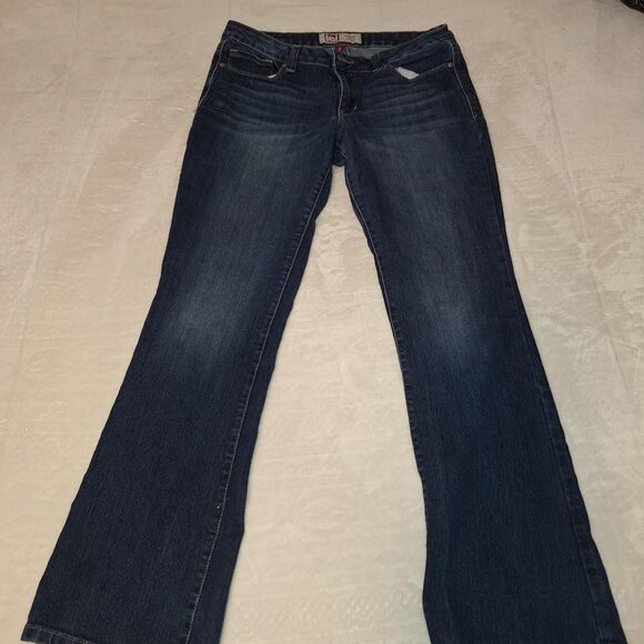 L.e.i. Ashley Low Rise Embellished Embroidered Slim Bootcut Jean Y2k Vintage - Picture 8 of 8